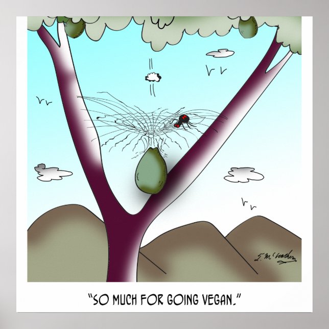 So Much For Going Vegan Poster (Front)