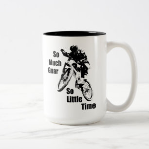 So Much Gnar So Little Time Mountain Bike Two-Tone Coffee Mug