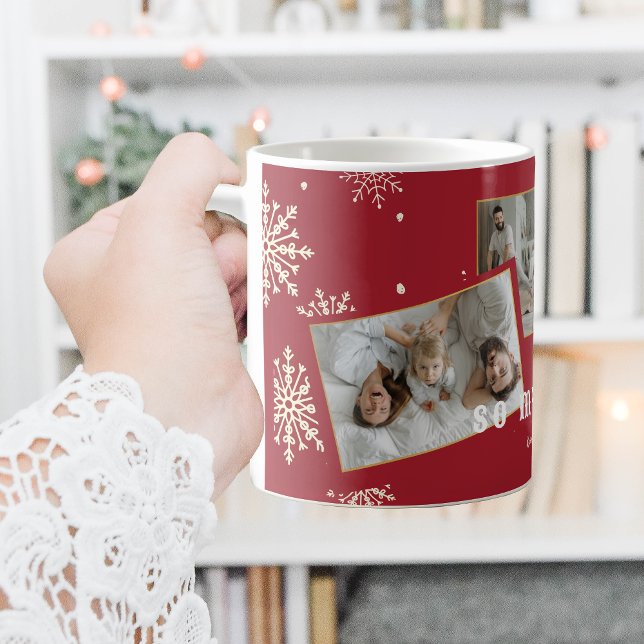 So Much Joy Funny Christmas Family Photo  Coffee Mug (So Much Joy Funny Christmas Family Photo Coffee Mug)