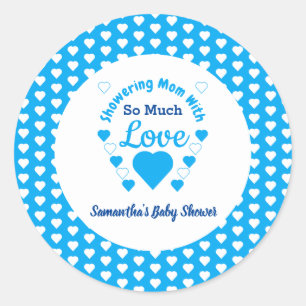 So Much Love Baby Shower Classic Round Sticker