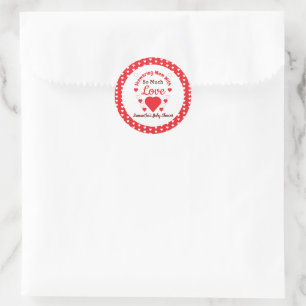 So Much Love Baby Shower Classic Round Sticker