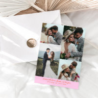 So Much Love Elegant Wedding Photo Orange Pink