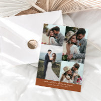 So Much Love Elegant Wedding Photo Terracotta