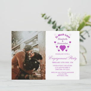 So Much Love Wedding Engagement Party Invitation