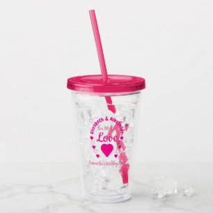 So Much Love Wedding Event Acrylic Tumbler
