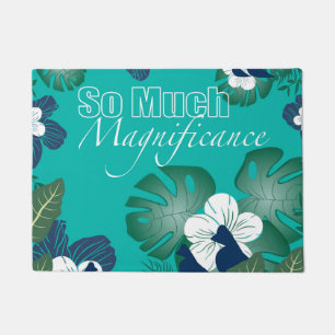"So Much Magnificence" Tropical Vibes Door Mat