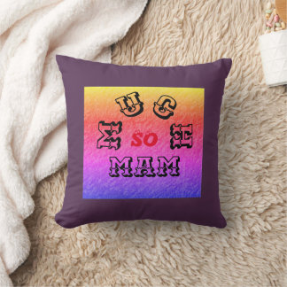 SO MUCH MAM  BLACK RED PURPPLE  CUSHION