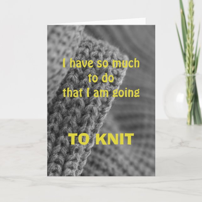 So much to do..., greeting card (Front)