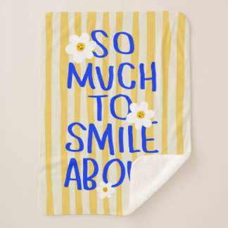 So Much to Smile About Sherpa Blanket