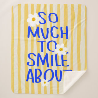 So Much to Smile About Sherpa Blanket