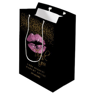 So Pink Glitter Lipstick - Thank You Medium Gift Bag