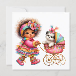SO Precious Baby Buggy Theme Invitation