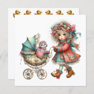 SO Precious Baby Buggy Theme Invitation