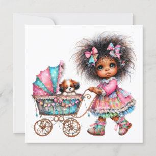SO Precious Baby Buggy Theme Invitation