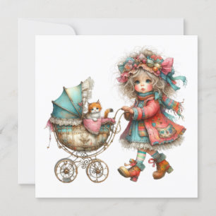 SO Precious Baby Buggy Theme Invitation