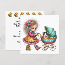 SO Precious Baby Buggy Theme Invitation