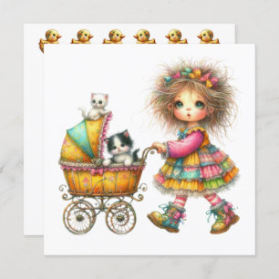 SO Precious Baby Buggy Theme Invitation