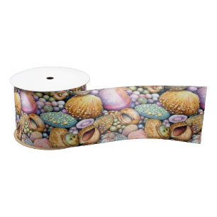 So Pretty Seashells Satin Ribbon