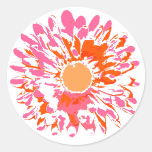 So Pretty Spring Flower Baby Naming Sticker Seal