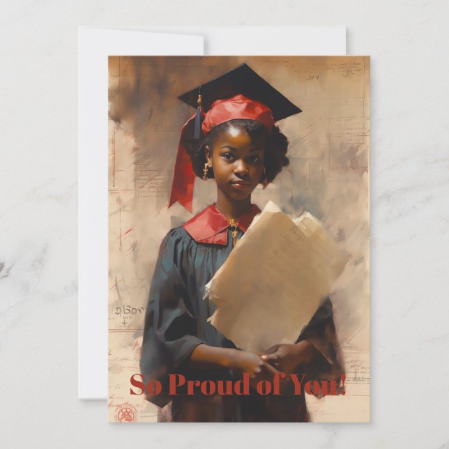 So Proud of our Graduate Holiday Card (Front)