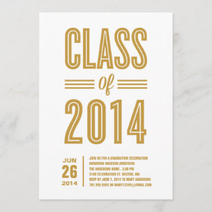 So Retro Graduation Party Invitation