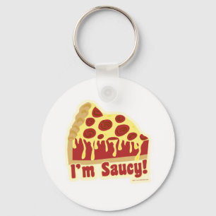 So Saucy Deep Pizza Key Ring
