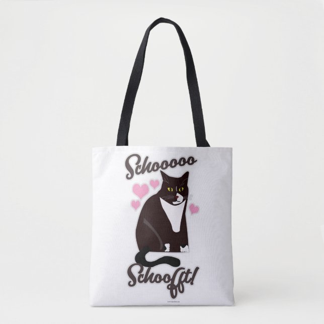 So Soft Funny Cat Slogan Tote Bag (Front)