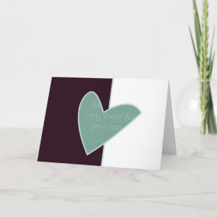 So Sorry For Your Loss Card