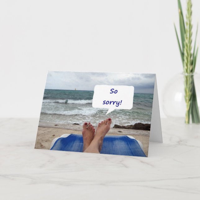 SO SORRY-TURNING 50! HOPE IT IS GREAT CARD (Front)