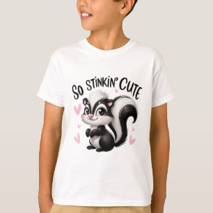So Stinkin Cute Skunk Art T-Shirt