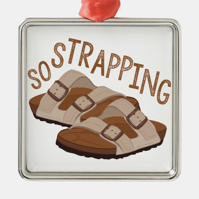 So Strapping Metal Tree Decoration (Front)