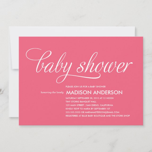 SO SWEET | BABY SHOWER INVITATION (Front)