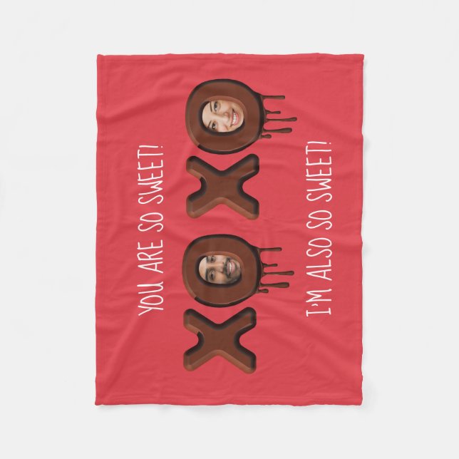 SO SWEET! Personalised Funny Valentine's Day Fleece Blanket (Front)