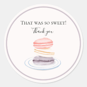 So Sweet Thank You Classic Round Sticker