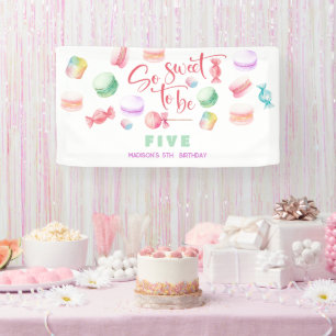 So sweet to be... kids birthday banner