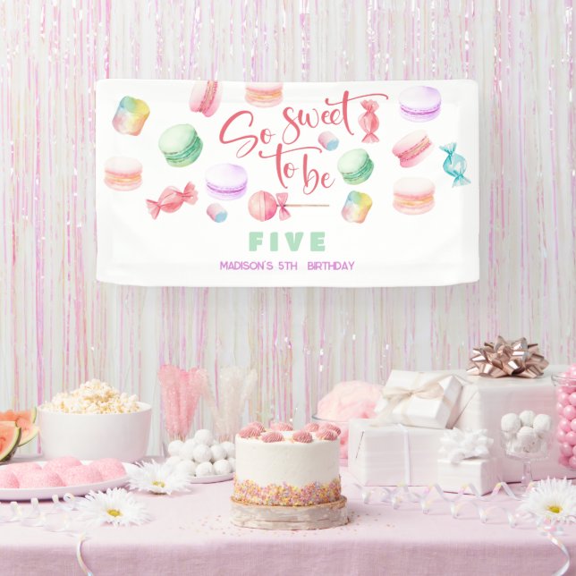 So sweet to be... kids birthday banner (Party)