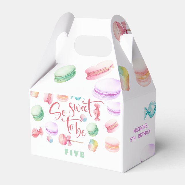 So sweet to be... kids birthday favour box (Front Side)