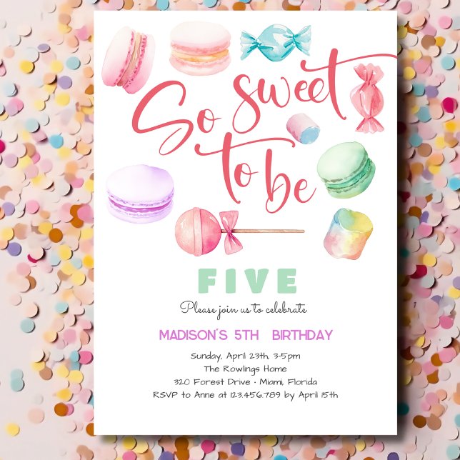 So sweet to be... kids birthday invitation (Creator Uploaded)