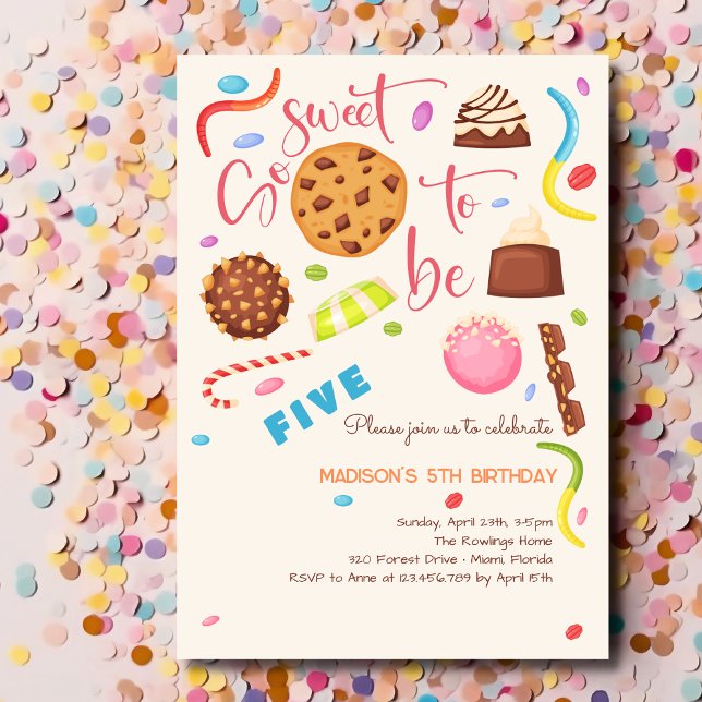 So sweet to be... kids birthday invitation (Creator Uploaded)