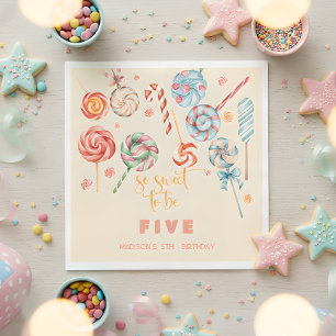 So sweet to be kids birthday napkin