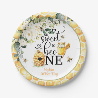 So Sweet to Be One 1st Birthday Plate