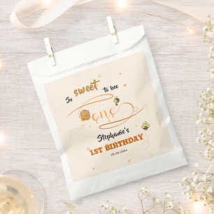 So Sweet To Bee One Cute Honey Bee 1st Birthday Favour Bags
