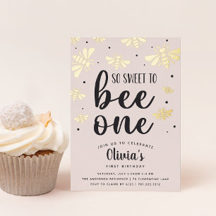 So Sweet To Bee One First Birthday Party Foil