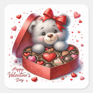 So Sweet VALENTINE Square Sticker