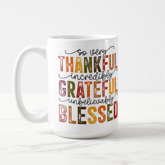 So Thankful Fall Coffee Mug (Left)