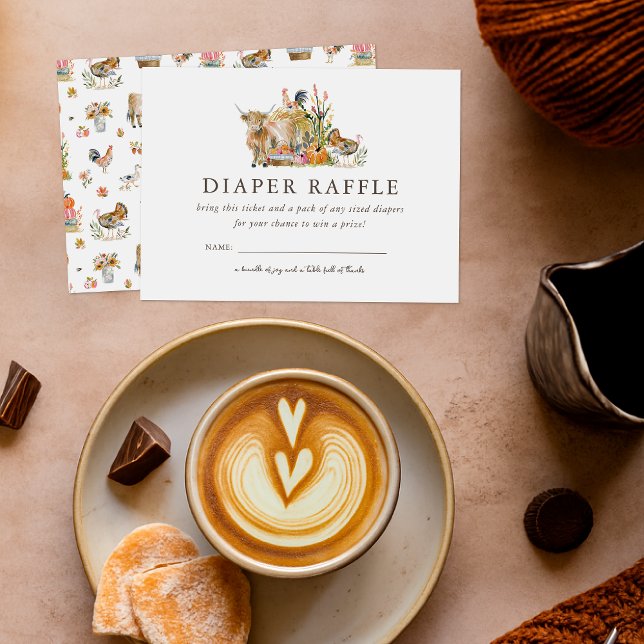 So Thankful for You | Baby Shower Diaper Raffle Enclosure Card (Creator Uploaded)