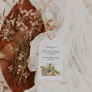 So Thankful for You   Fall Baby Shower Gift Tags