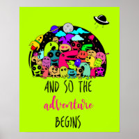 So The Adventure Begins With Cute Monster Drawing