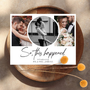 So This Happened Gallery Multi Photo Elopement Invitation