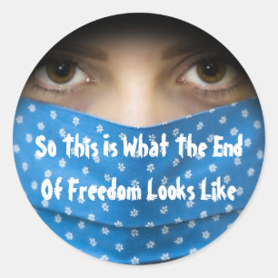 So This Is What The End Of Freedom Looks Like Classic Round Sticker